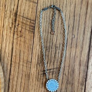 Sabika Blue Medallion Necklace